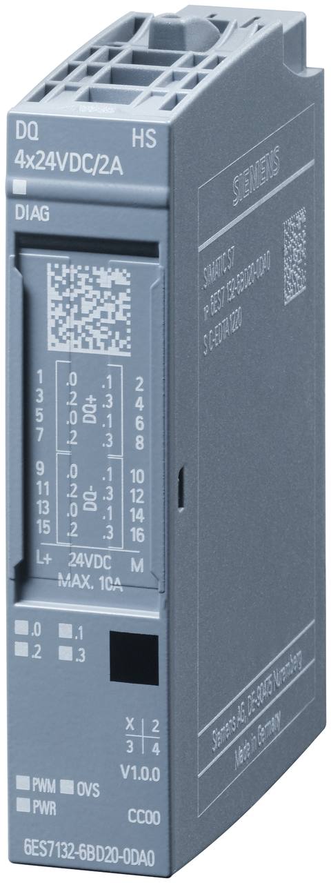 ماژول خروجی 4 کاناله دیجیتال 6ES7132-6BD20-0DA0 زیمنس
